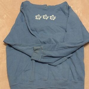 Brandy Melville blue hoodie one size